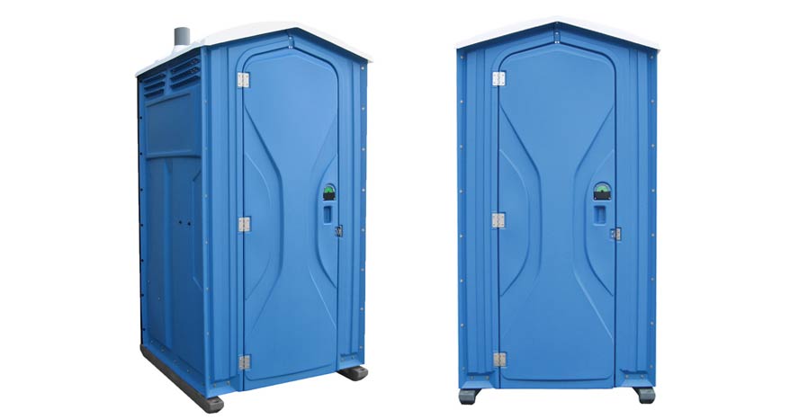 Long-term porta potty units on site in Medford, Oregon